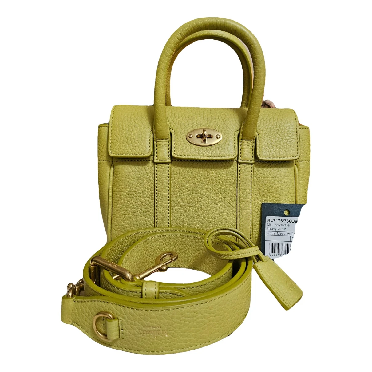 Pre-owned Mulberry Bayswater Leather Tote In Green