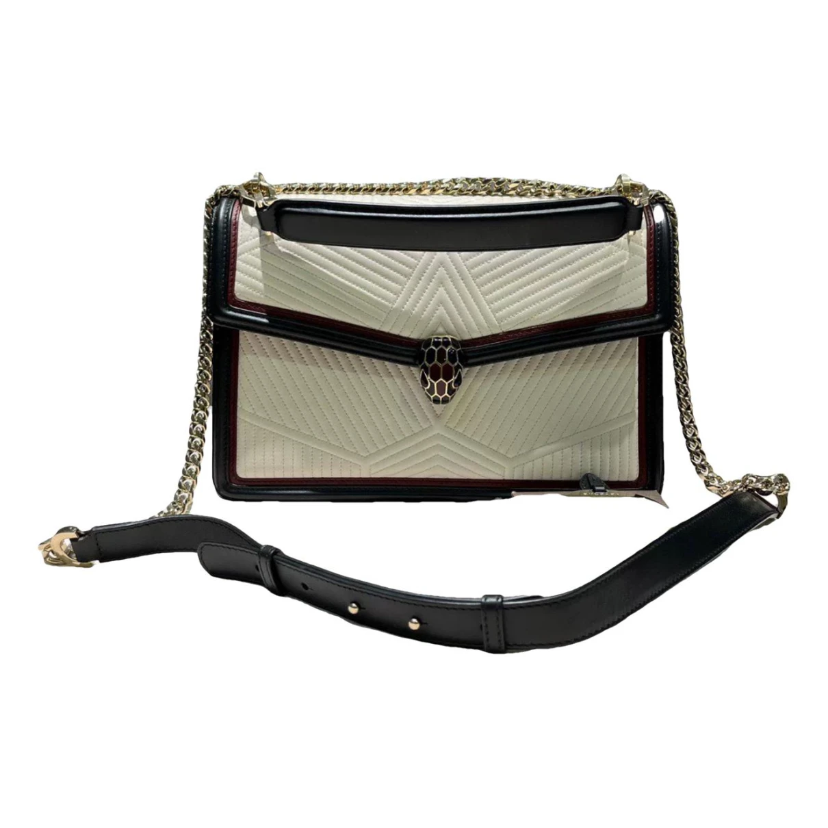 Pre-owned Bvlgari Serpenti Leather Handbag In Multicolour