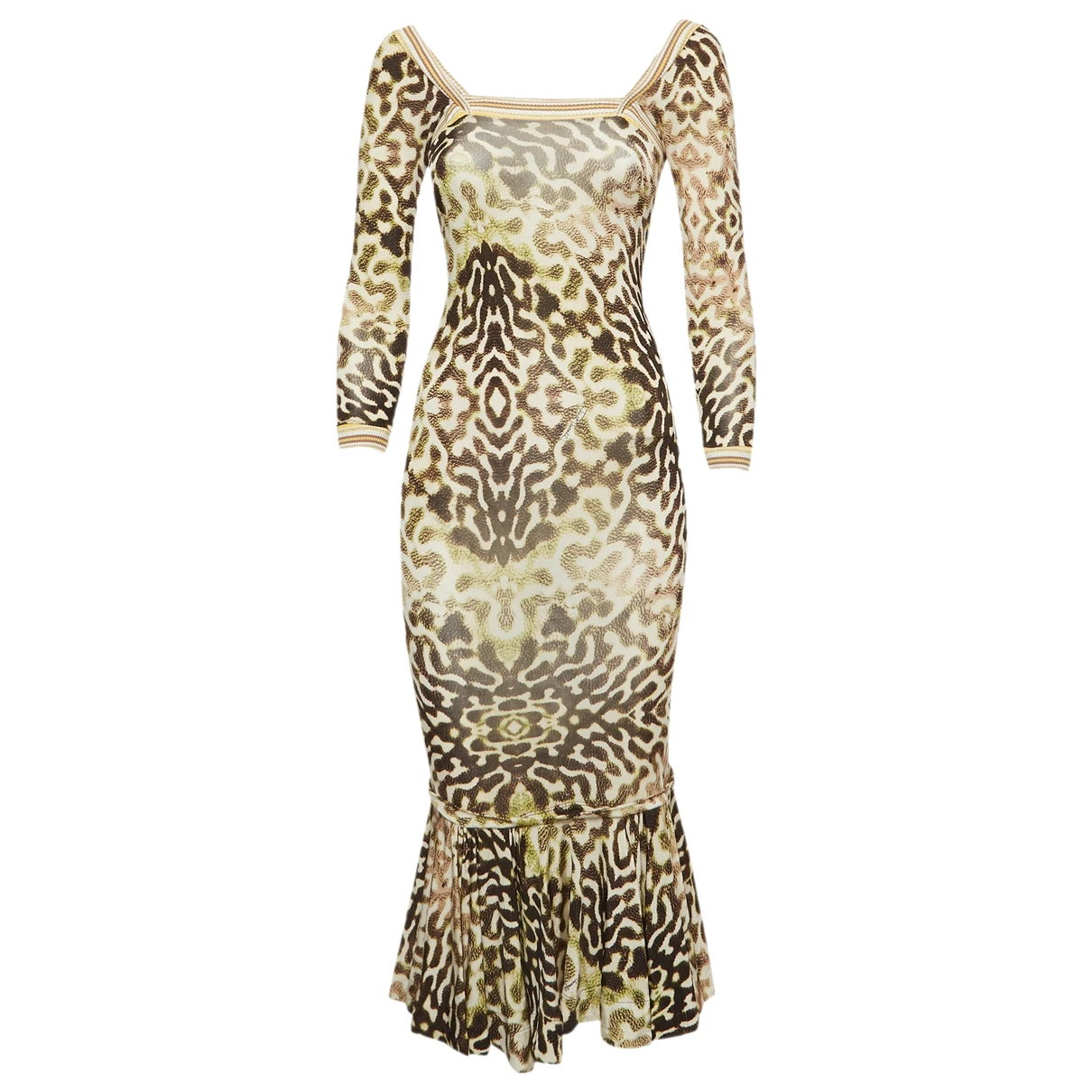 Pre-owned Just Cavalli Dress In Green