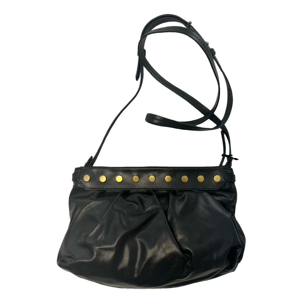 Pre-owned Isabel Marant Leather Crossbody Bag In Black
