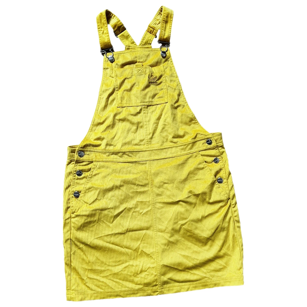 Pre-owned Adidas Originals Mini Dress In Yellow