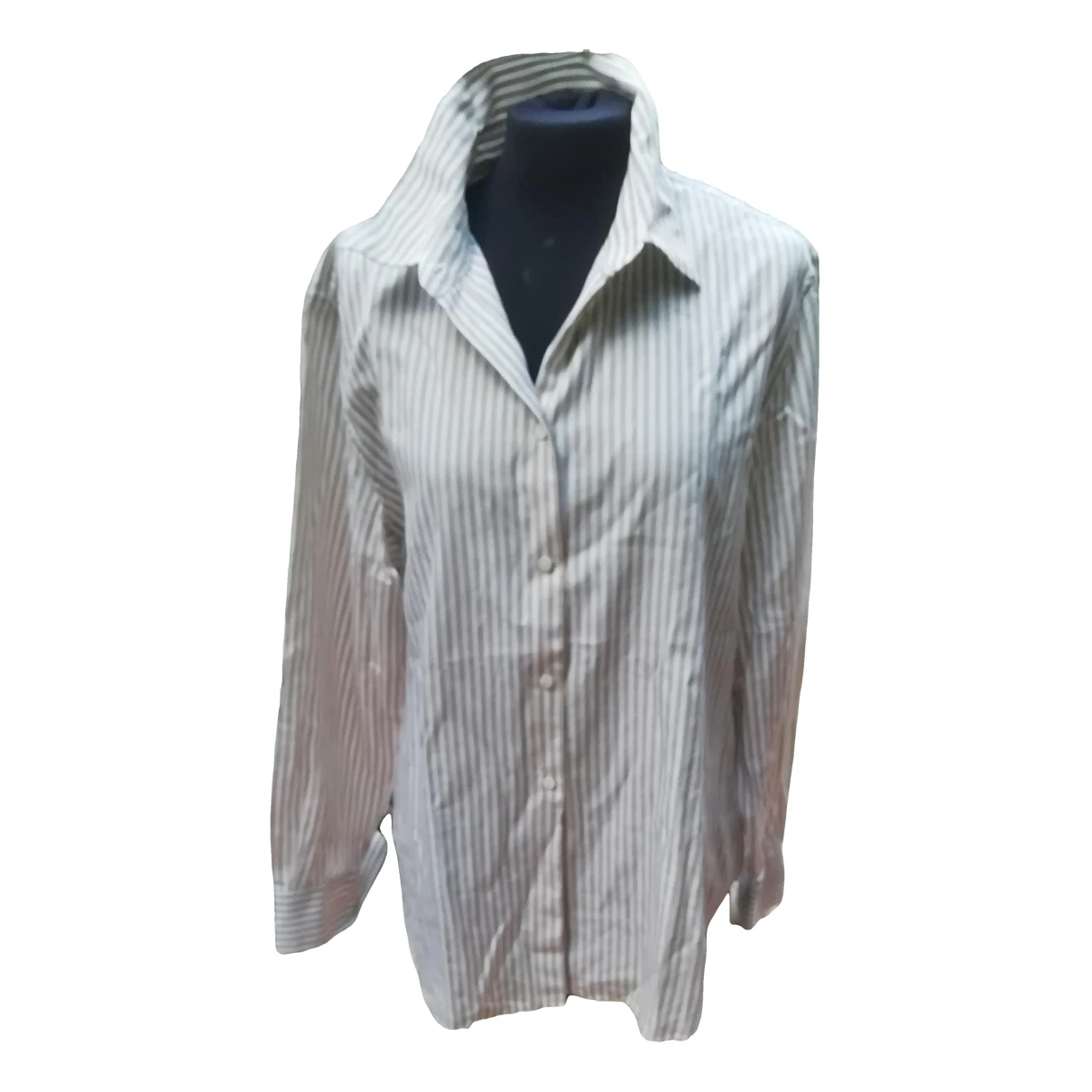 Pre-owned Loro Piana Linen Blouse In White