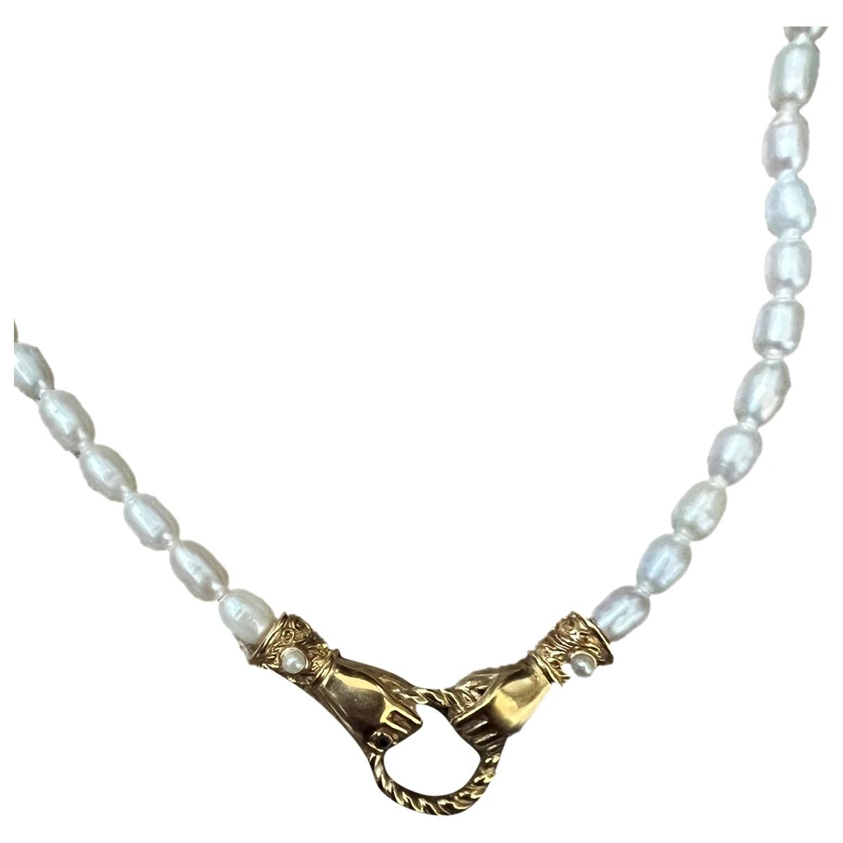 Pre-owned Missoma Necklace In White