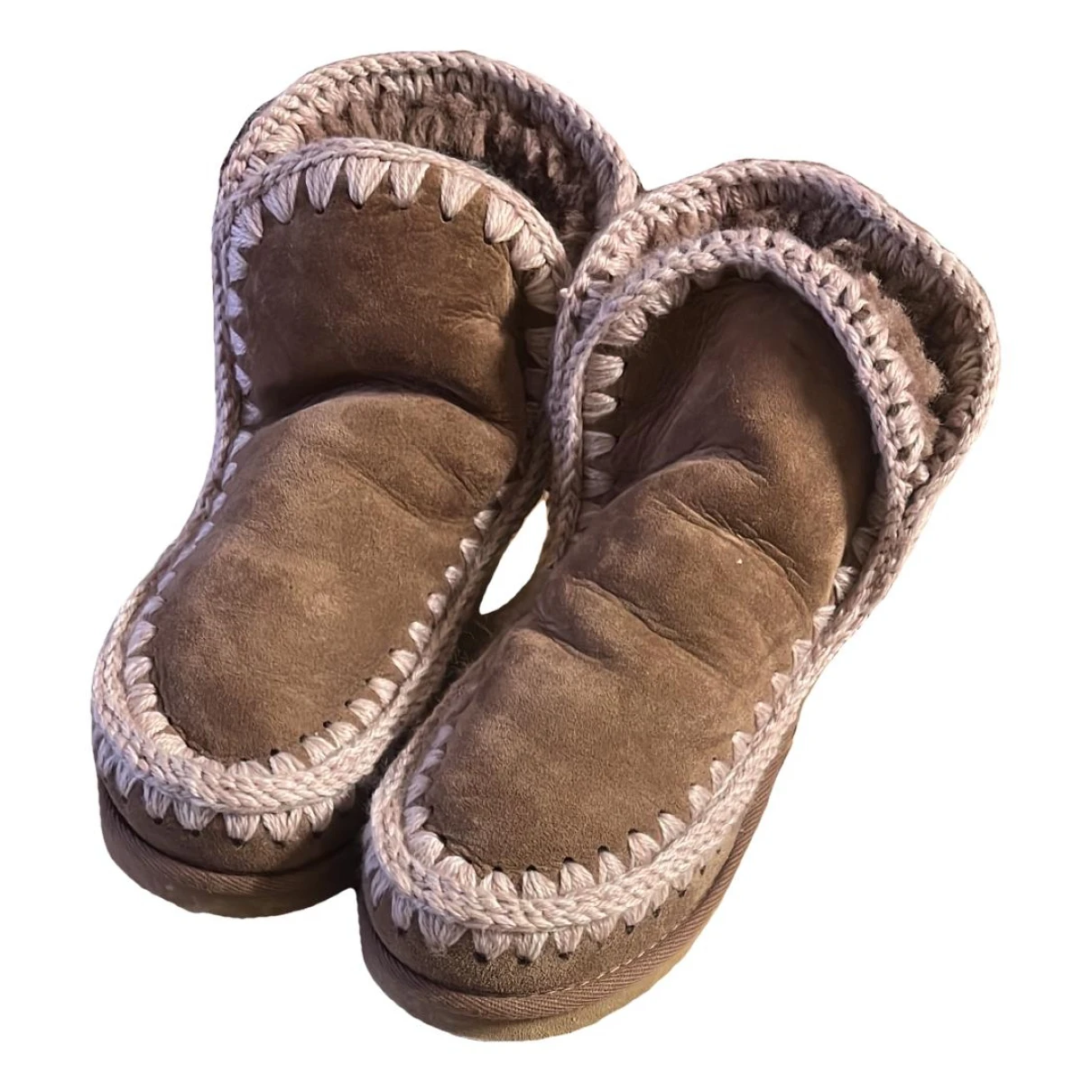 Pre-owned Mou Snow Boots In Brown