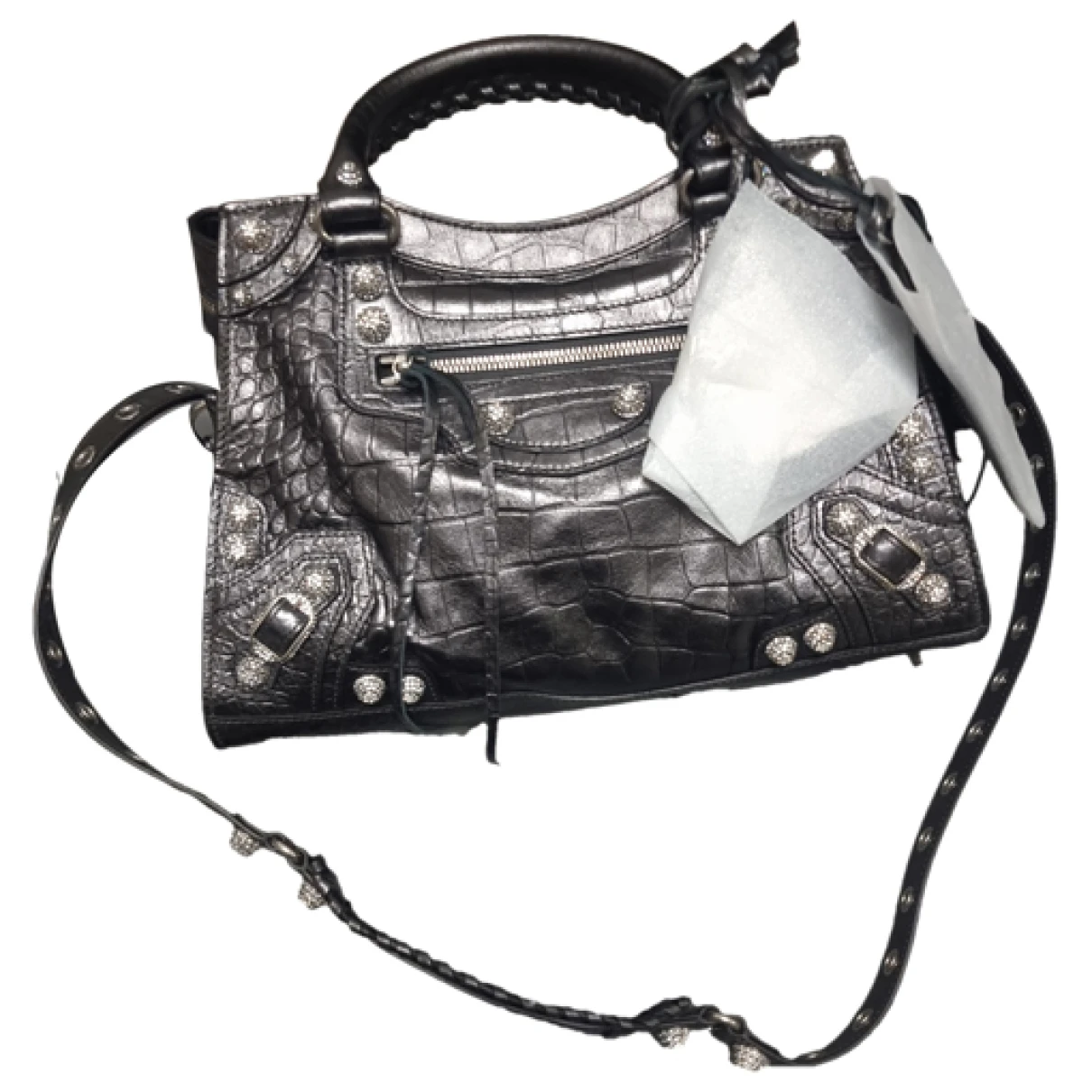 Pre-owned Balenciaga Neo Cagole City Leather Crossbody Bag In Other