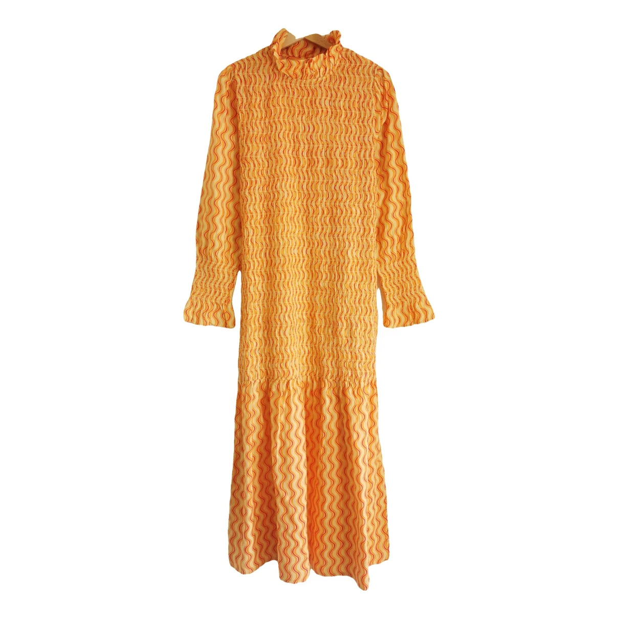 Pre-owned Maria De La Orden Maxi Dress In Orange