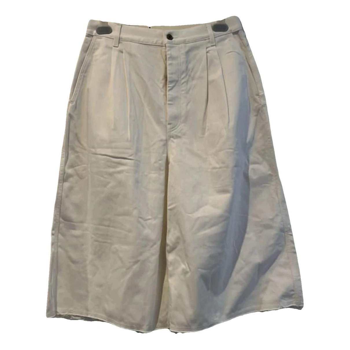 Pre-owned Loewe Short Pants In White