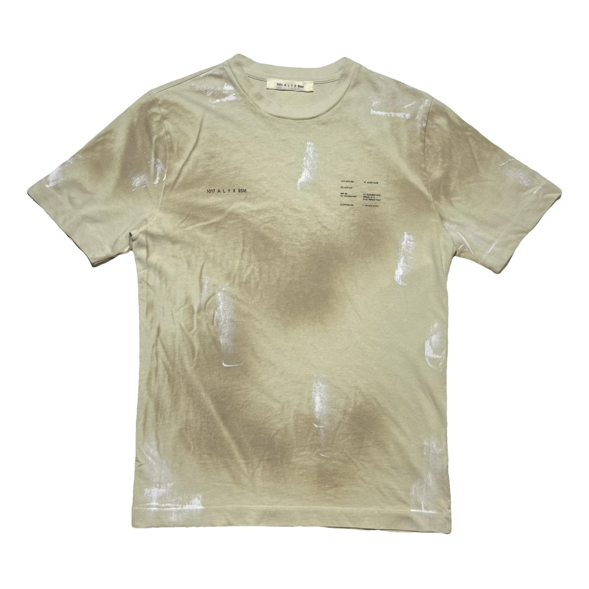 Pre-owned Alyx T-shirt In Beige