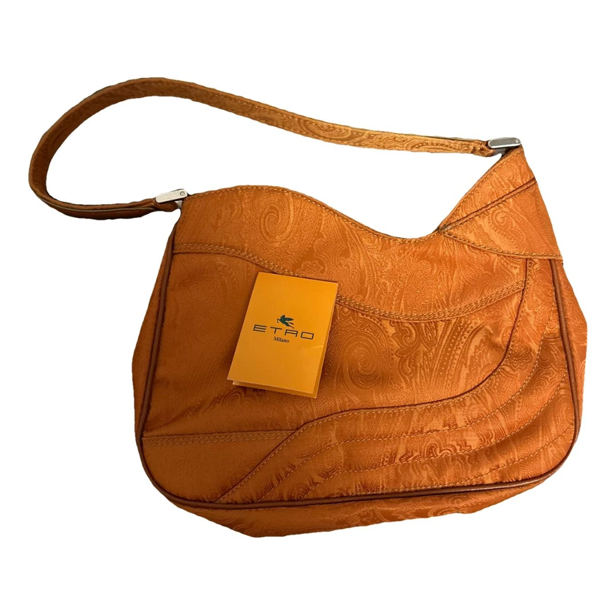 Pre-owned Etro Cloth Handbag In Orange