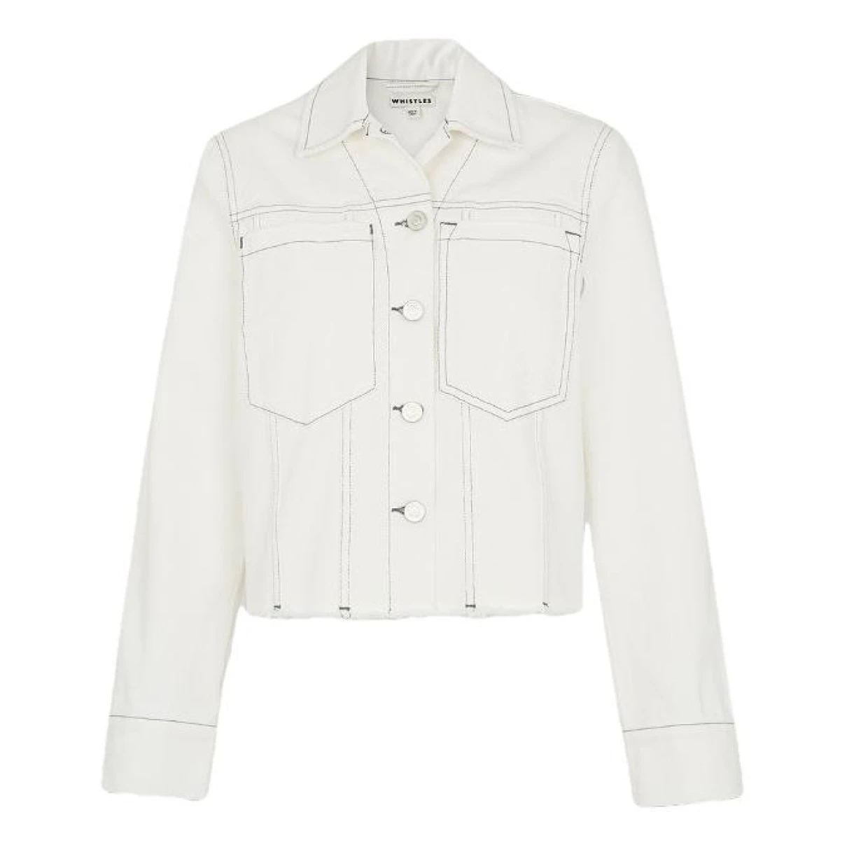 Pre-owned Whistles Jacket In White