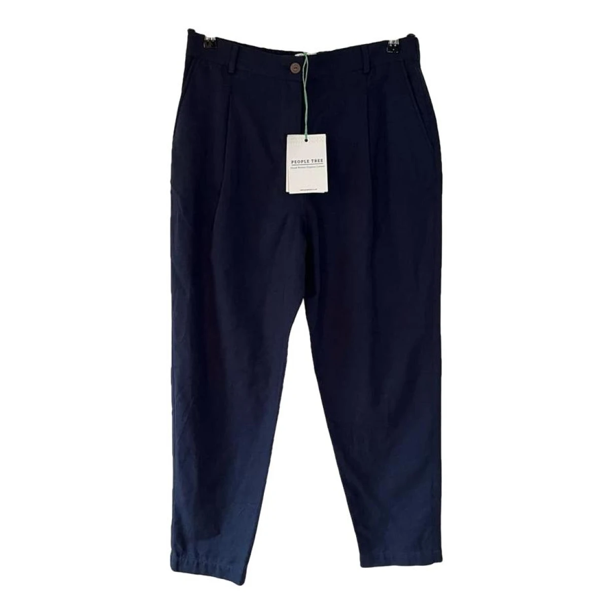 Pre-owned People Tree Trousers In Navy