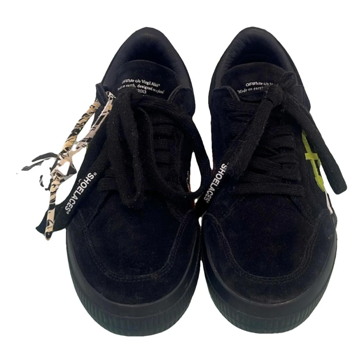 Pre-owned Off-white Lace Ups In Black