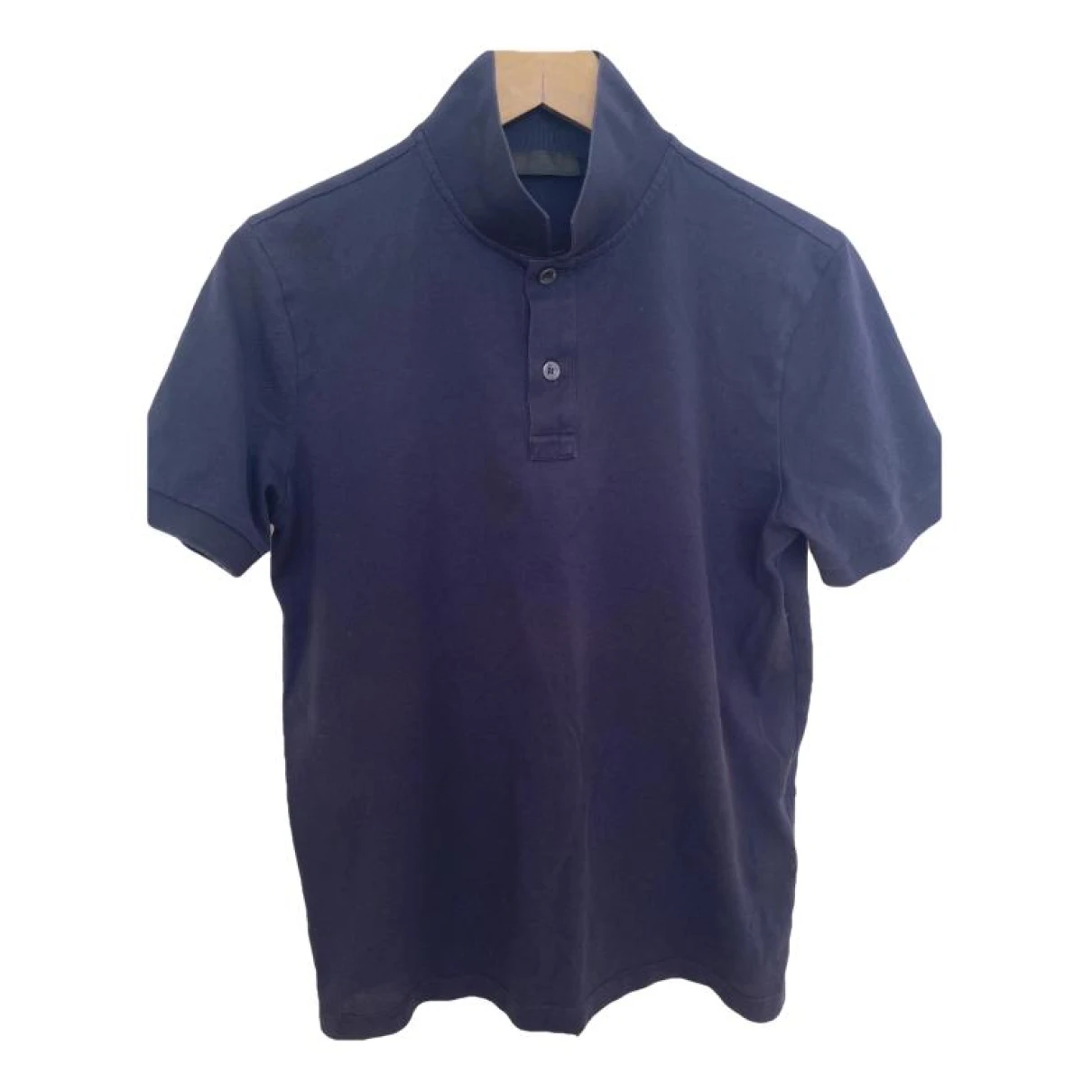 Pre-owned Prada Polo Shirt In Navy