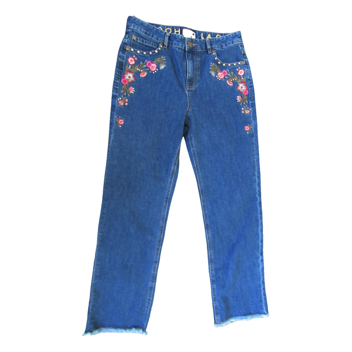 Pre-owned Kate Spade Straight Jeans In Blue