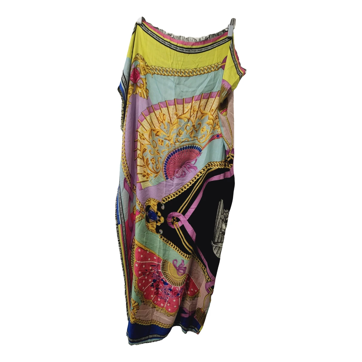 Pre-owned Versace Silk Scarf In Multicolour
