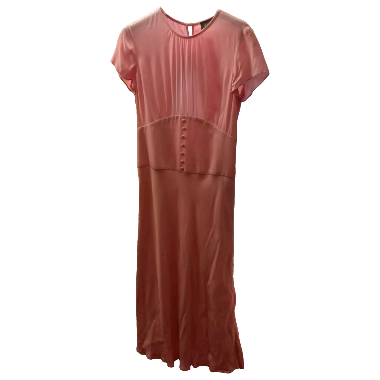 Pre-owned Liujo Silk Mid-length Dress In Pink