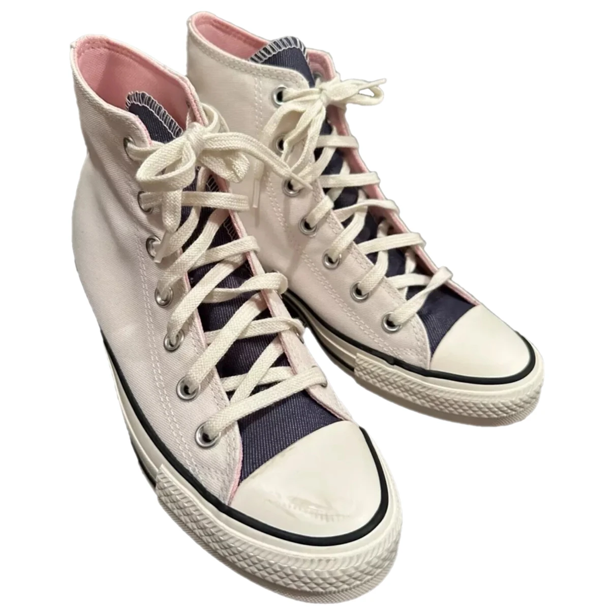 Pre-owned Converse Cloth Trainers In Multicolour