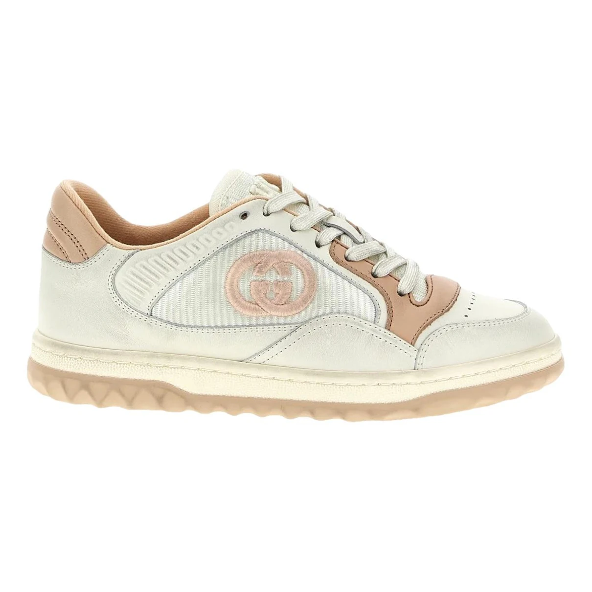 Pre-owned Gucci Leather Trainers In Pink
