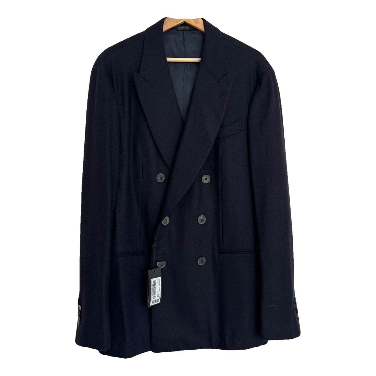Pre-owned Giorgio Armani Cashmere Jacket In Navy