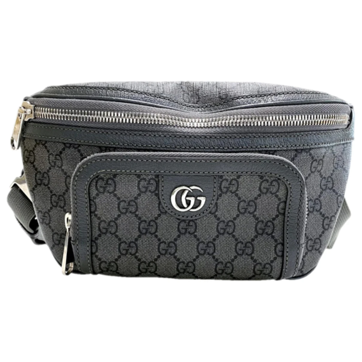 Pre-owned Gucci Ophidia Crossbody Bag In Grey