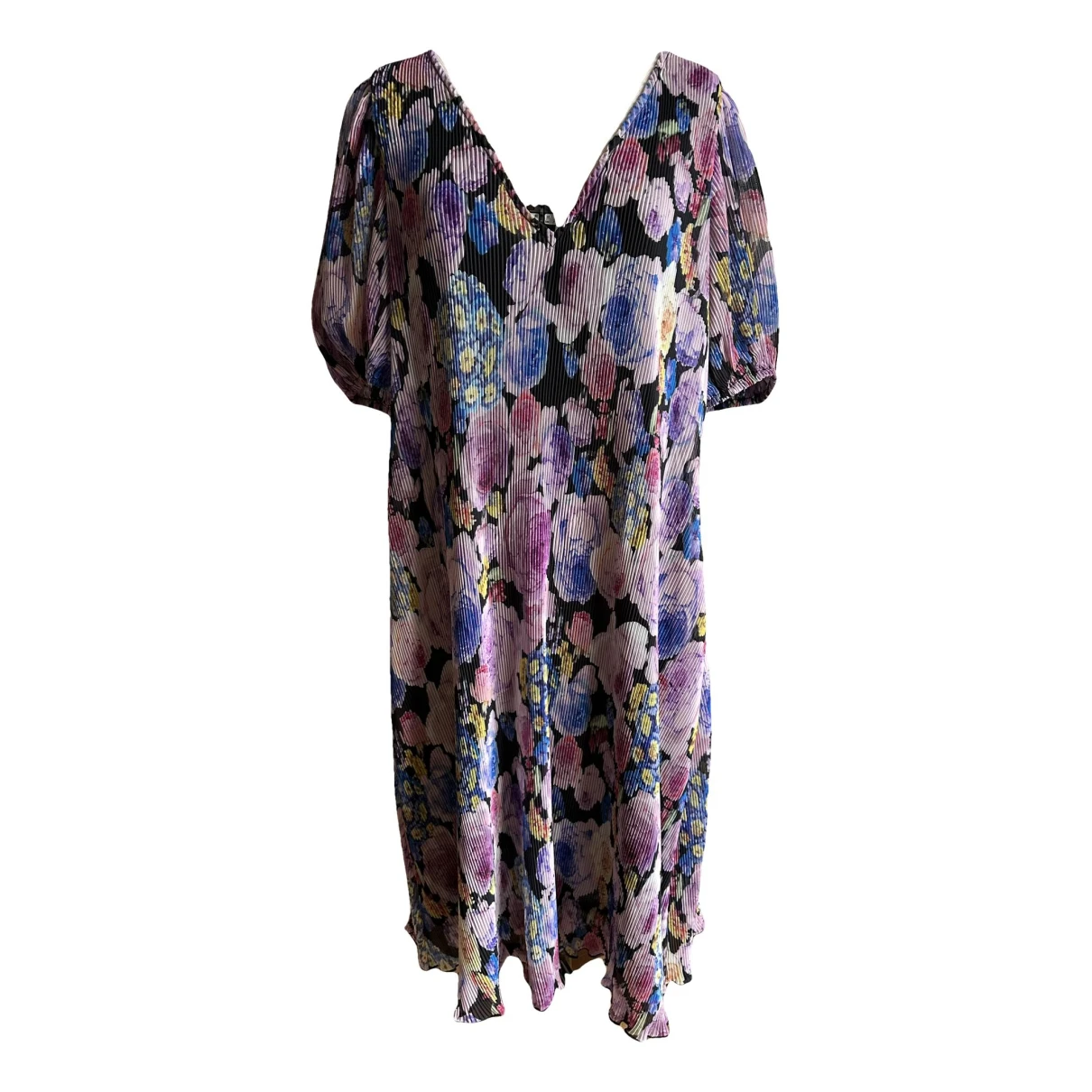 Pre-owned Ganni Mid-length Dress In Multicolour