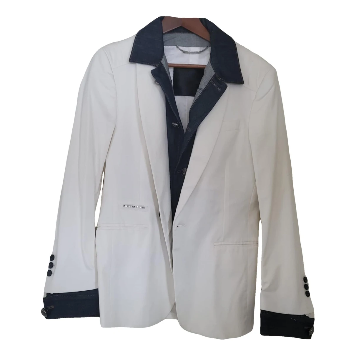 Pre-owned Philipp Plein Jacket In White