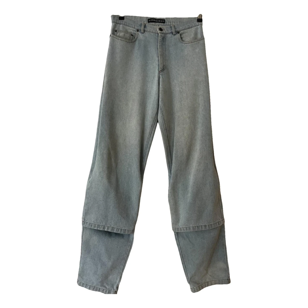 Pre-owned Y/project Straight Jeans In Blue