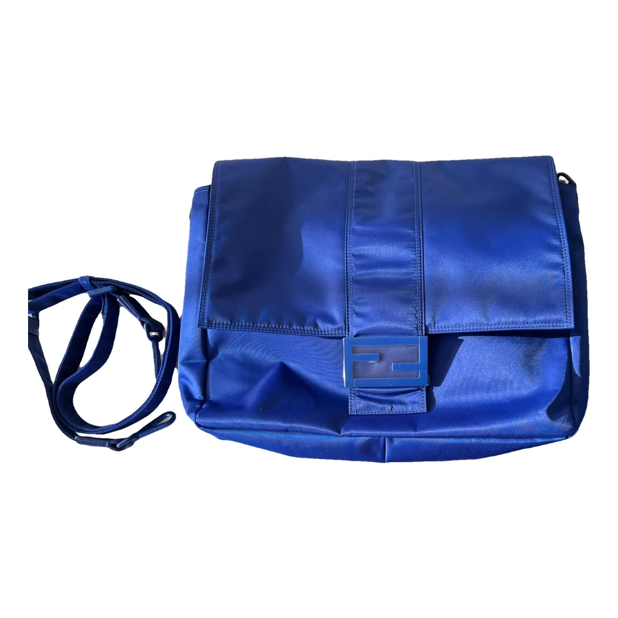Pre-owned Fendi Baguette Convertible Bag In Blue