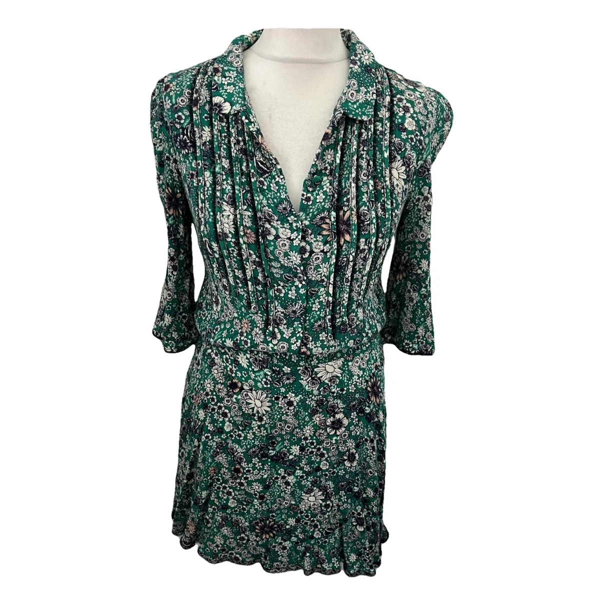 Pre-owned Zadig & Voltaire Mini Dress In Green