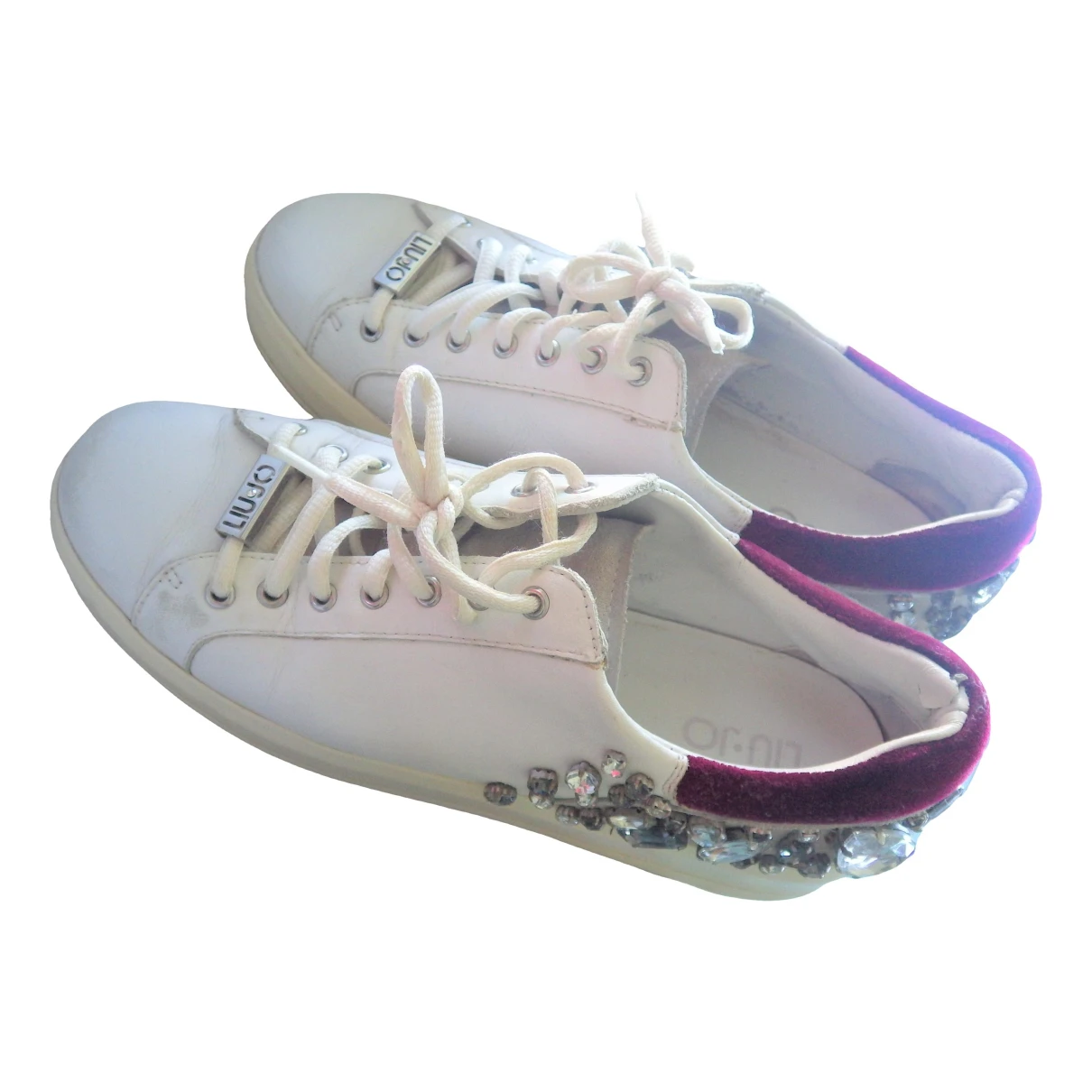 Pre-owned Liujo Leather Trainers In White
