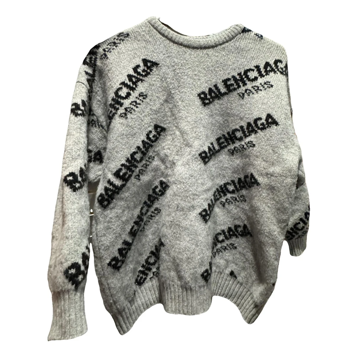 Pre-owned Balenciaga Wool Knitwear & Sweatshirt In Grey