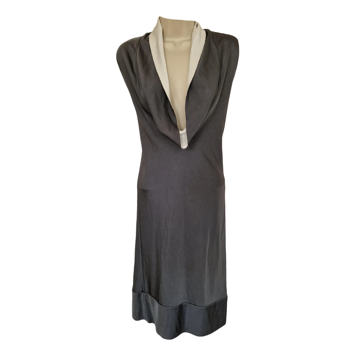Pre-owned Balenciaga Mid-length Dress In Anthracite