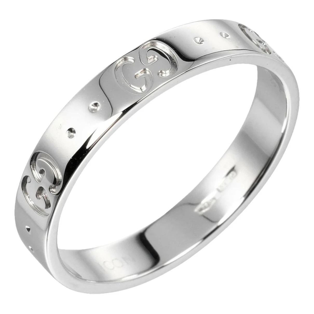 Pre-owned Gucci Icon White Gold Jewellery In Silver