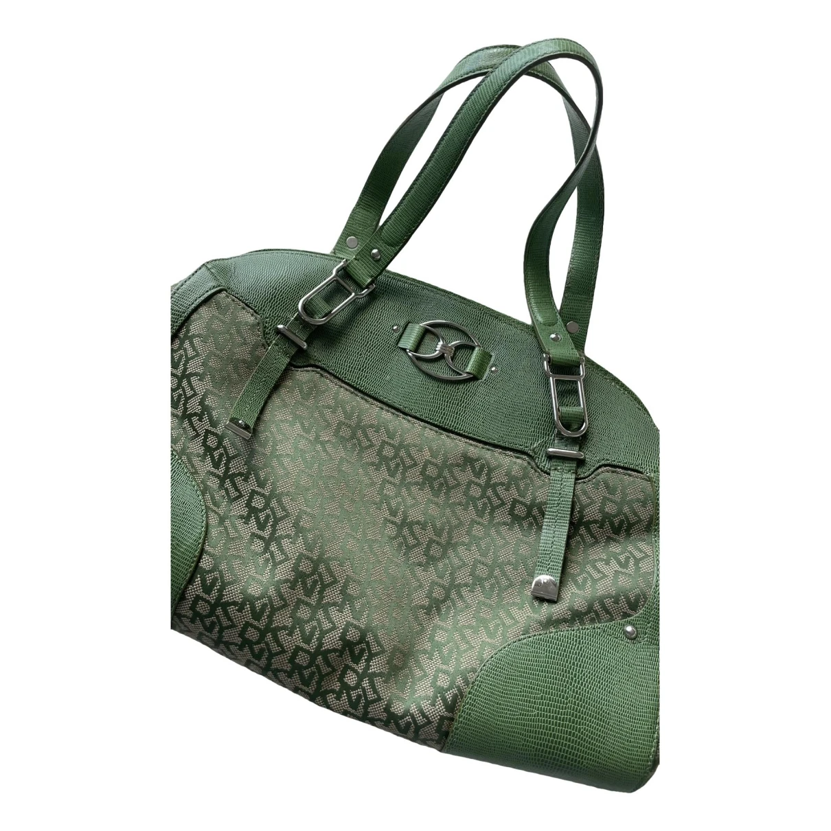 Pre-owned Dkny Handbag In Green