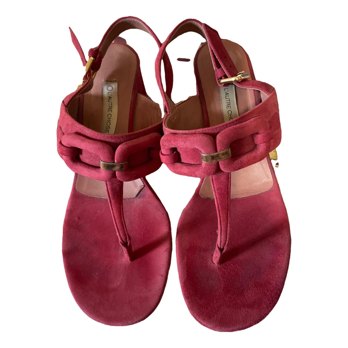 Pre-owned L'autre Chose Flip Flops In Red
