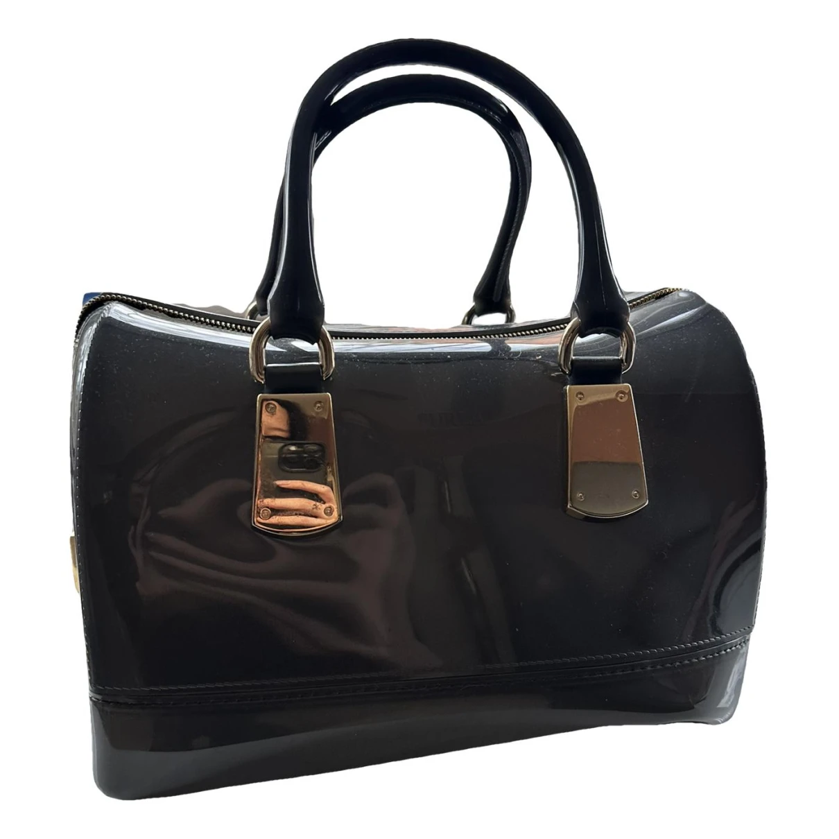 Pre-owned Furla Candy Bag Handbag In Grey