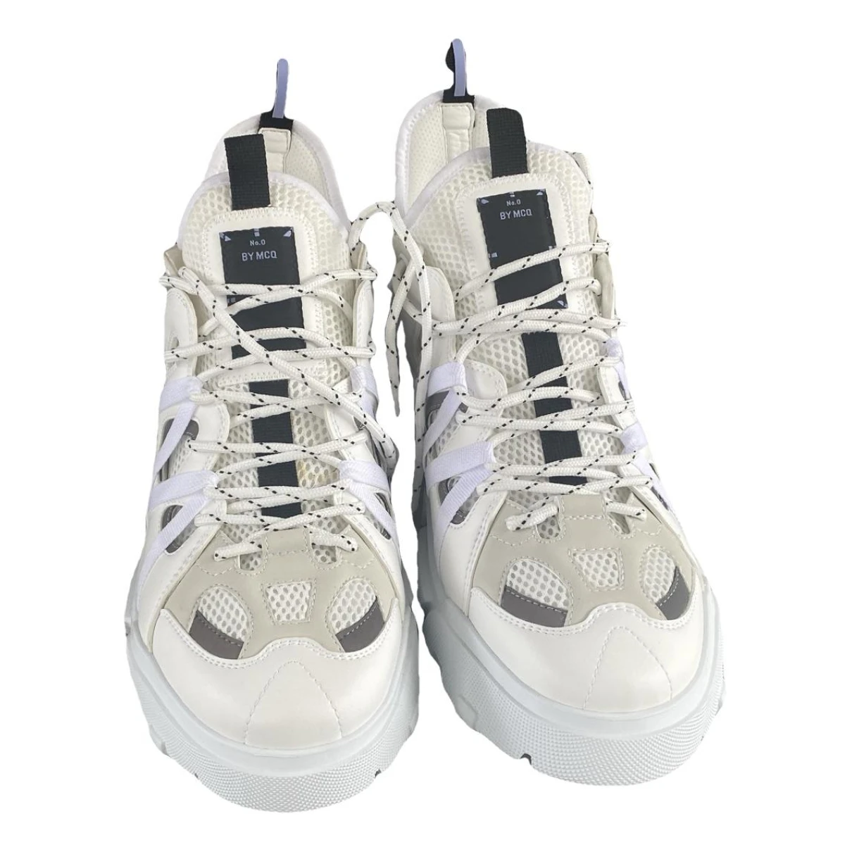 Pre-owned Mcq By Alexander Mcqueen Leather Low Trainers In White