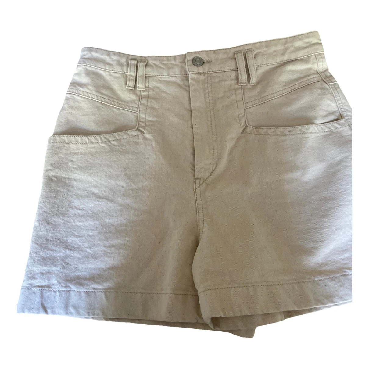 Pre-owned Isabel Marant Shorts In Ecru