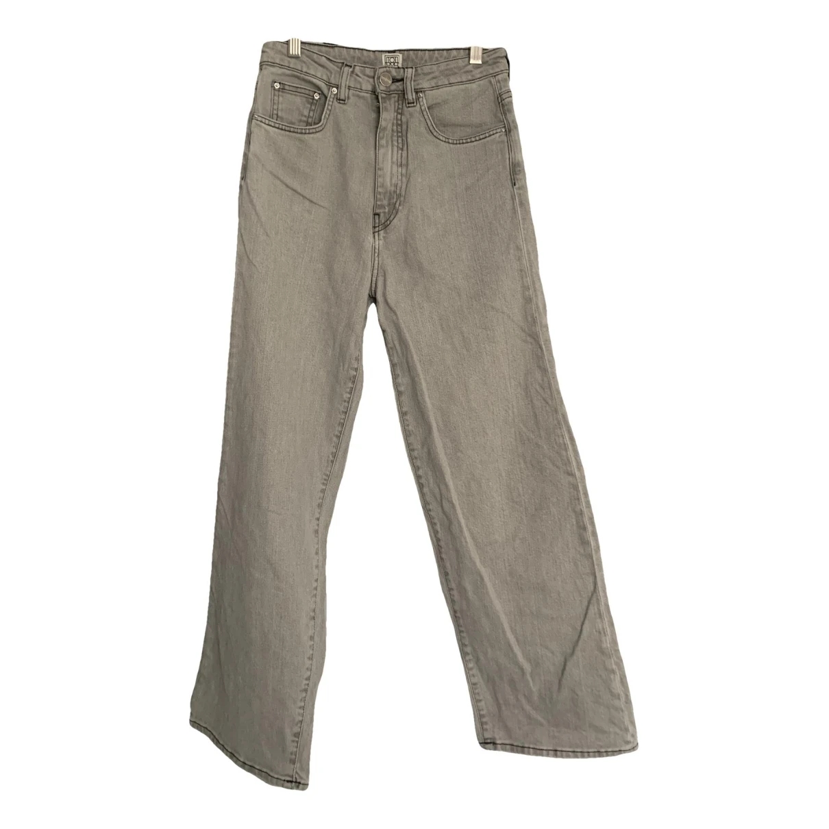 Pre-owned Totême Flair Jeans In Grey