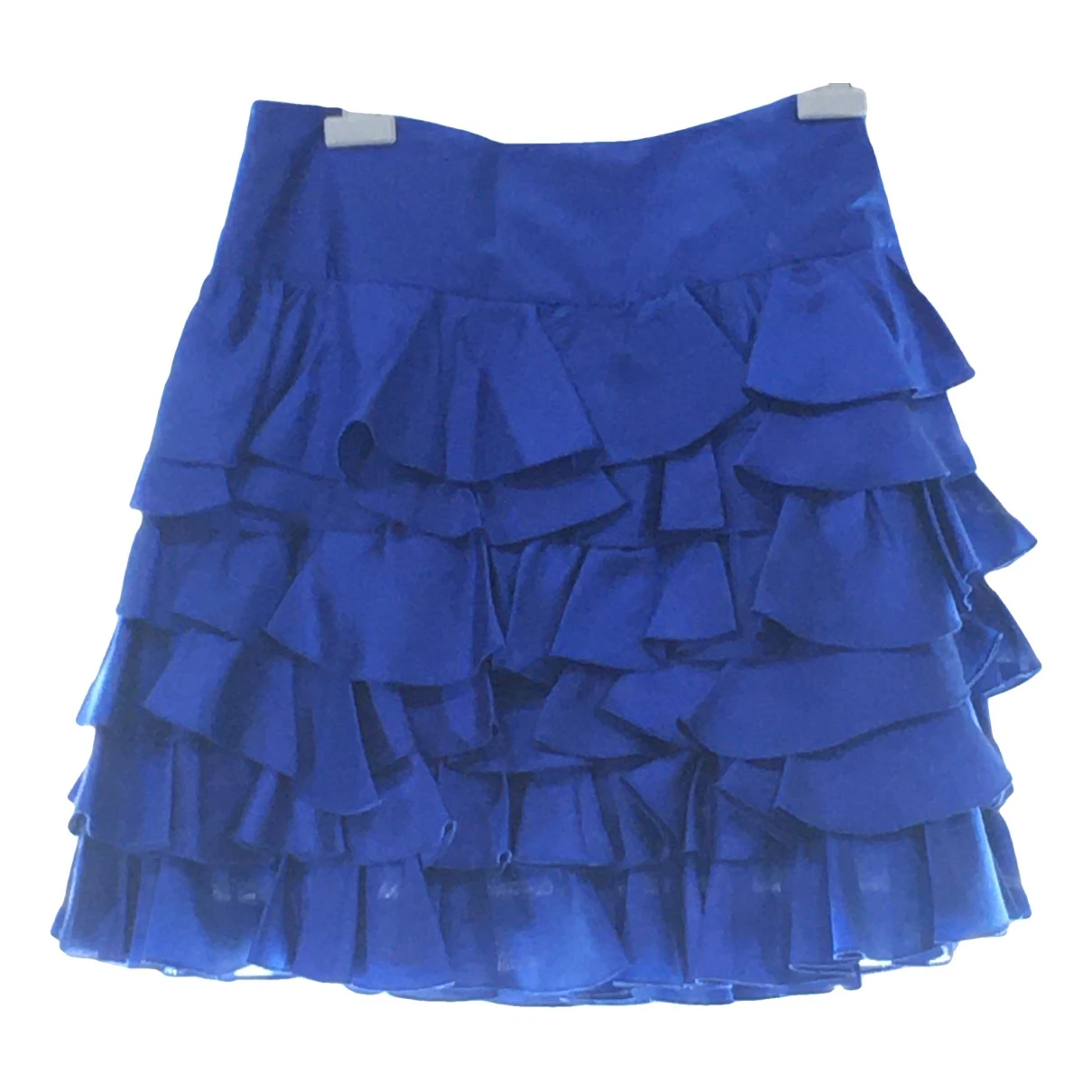 Pre-owned Ralph Lauren Silk Mid-length Skirt In Blue