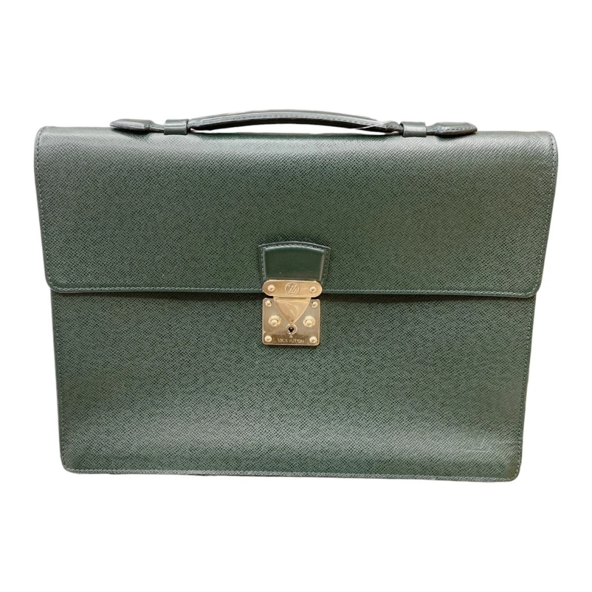 Pre-owned Louis Vuitton Leather Satchel In Green
