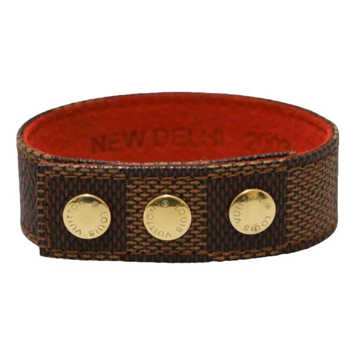 Pre-owned Louis Vuitton Cloth Bracelet In Brown