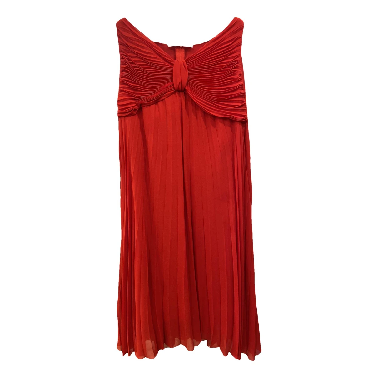 Pre-owned Valentino Silk Mid-length Dress In Red