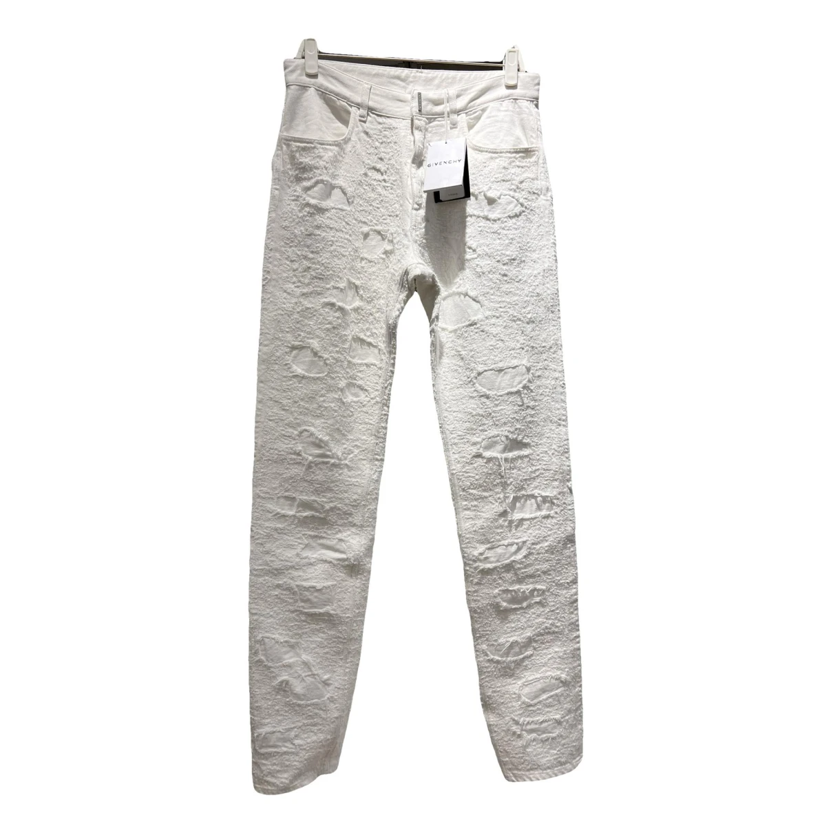 Pre-owned Givenchy Slim Jean In White