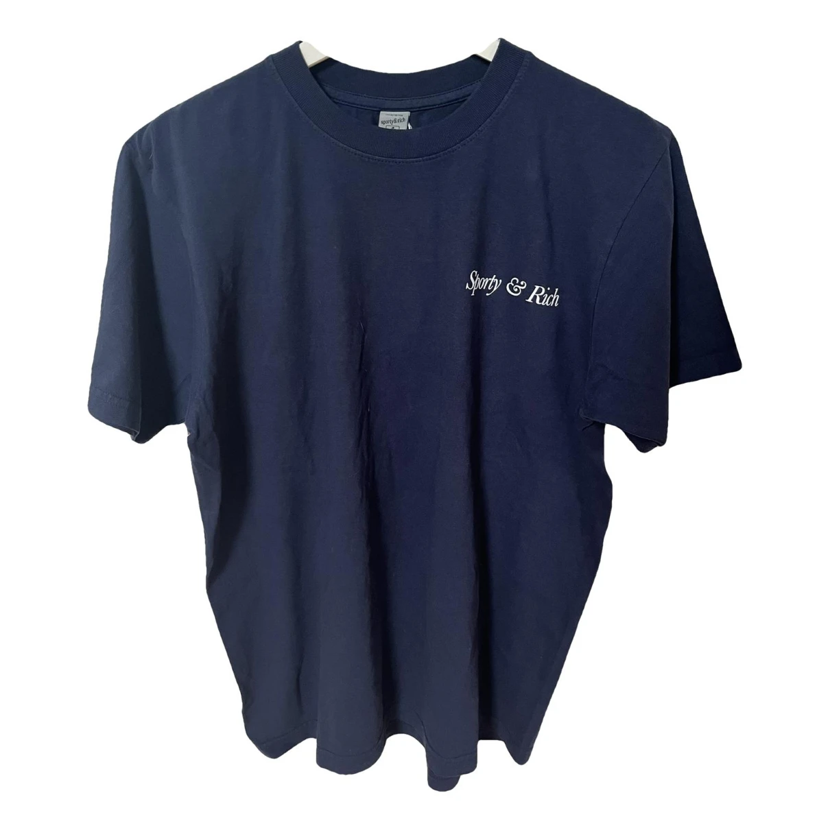Pre-owned Sporty And Rich T-shirt In Navy