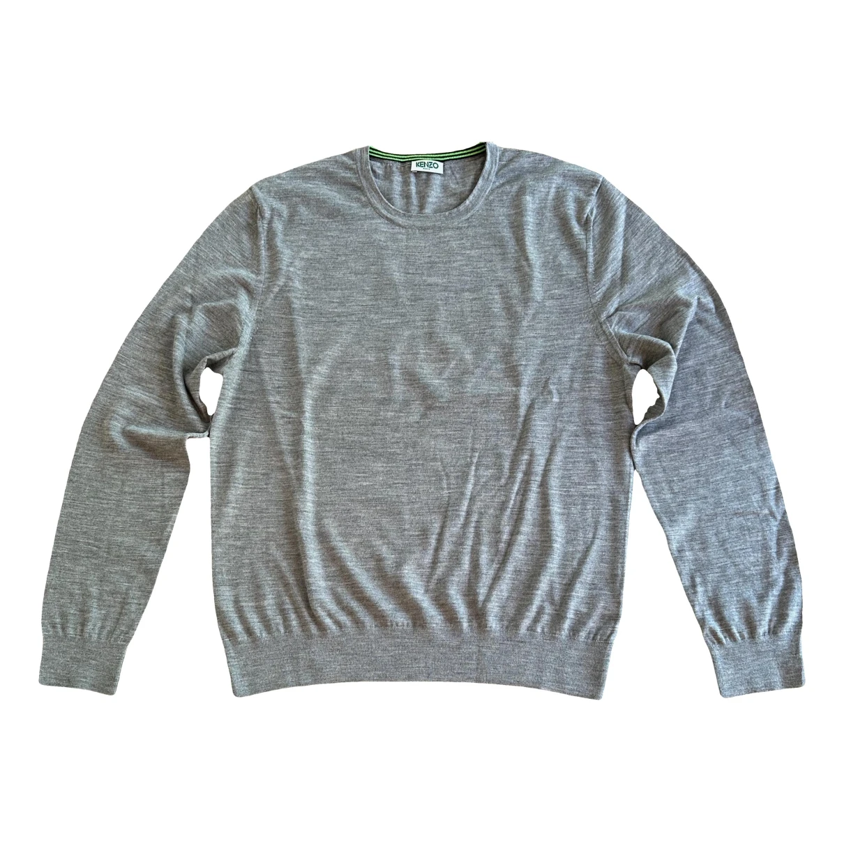 Pre-owned Kenzo Wool Sweatshirt In Grey
