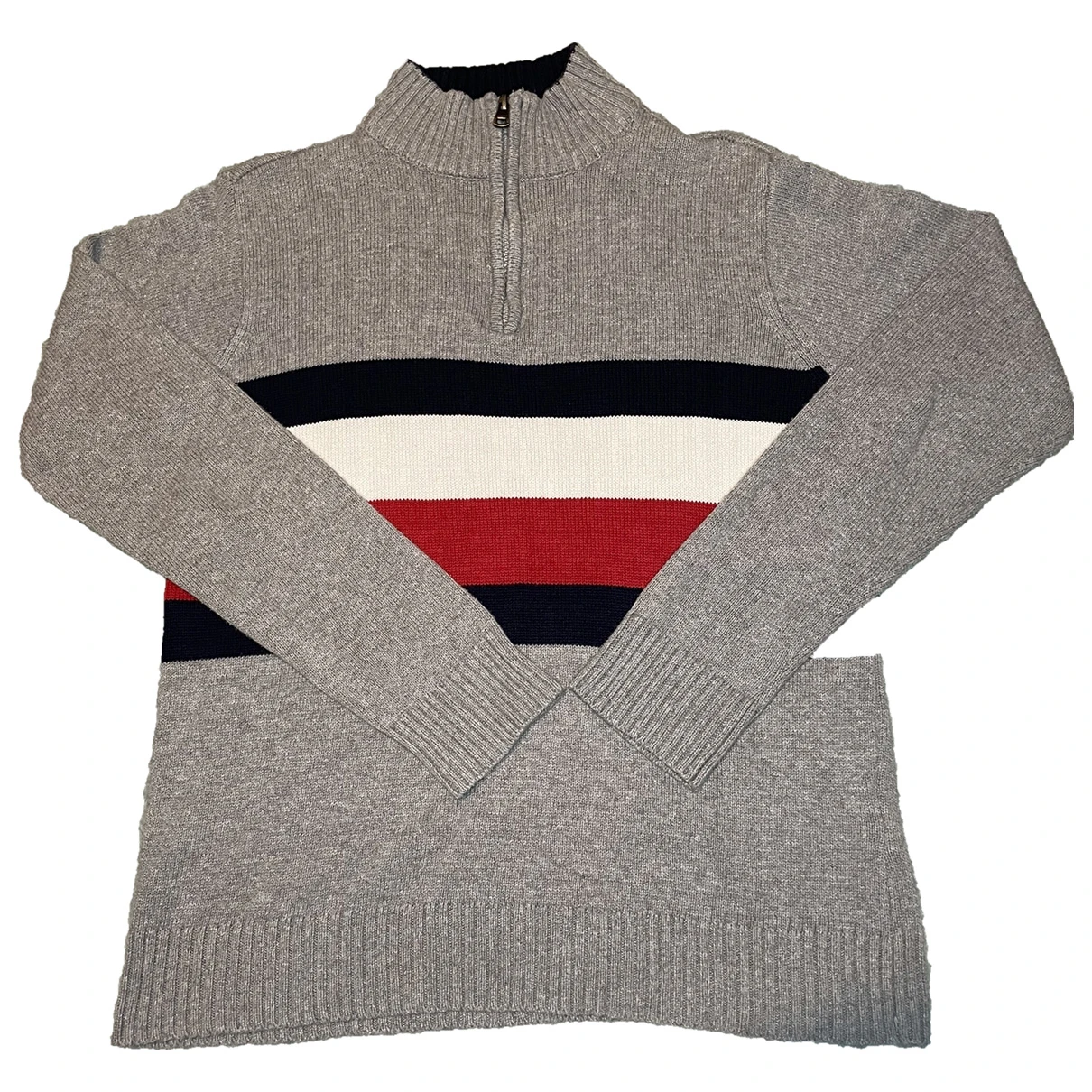 Pre-owned Tommy Hilfiger Pull In Grey
