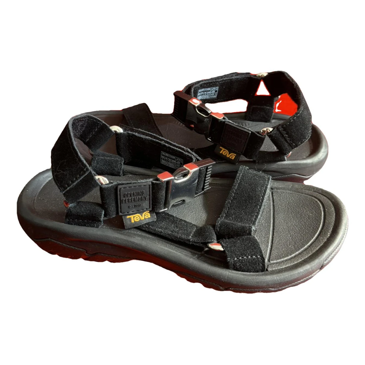 Pre-owned Opening Ceremony Sandal In Black