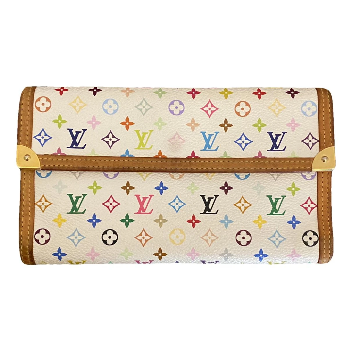 Pre-owned Louis Vuitton Cloth Wallet In Multicolour