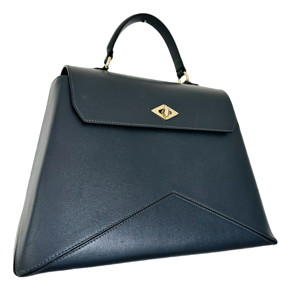Pre-owned Ballantyne Leather Handbag In Blue